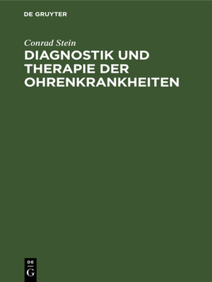 cover image of Diagnostik und Therapie der Ohrenkrankheiten